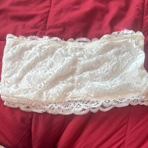 White Lace Bandeau Bra